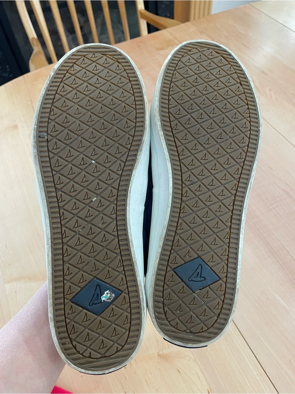 Sperry womens Navy Suede Boat Shoes - Picture 3 of 3